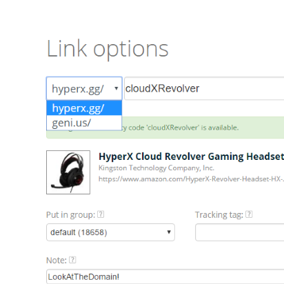 Geniuslink Custom Domains